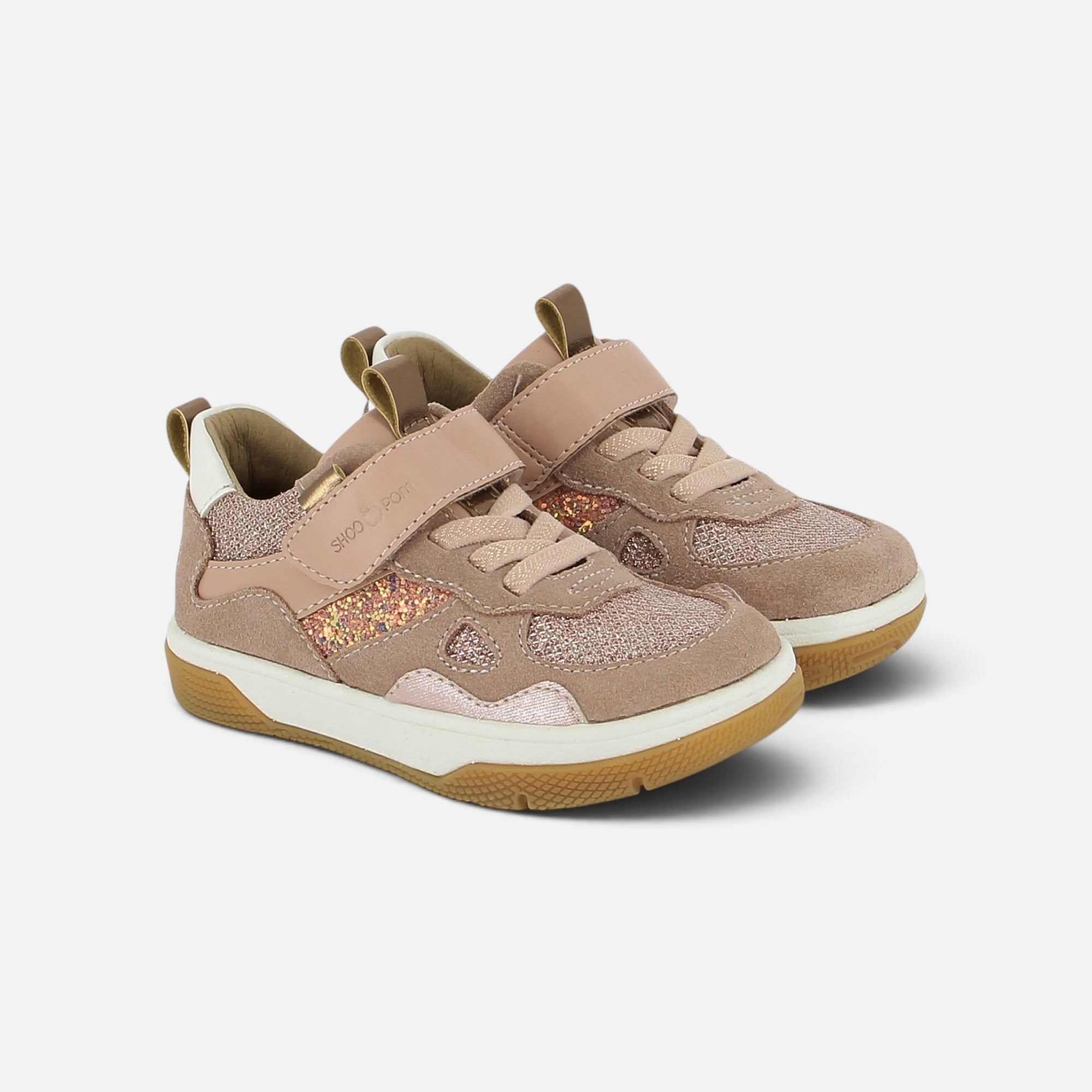 BARESKET JOG - VELOURS-GLITTER - PINK - BAREFOOT