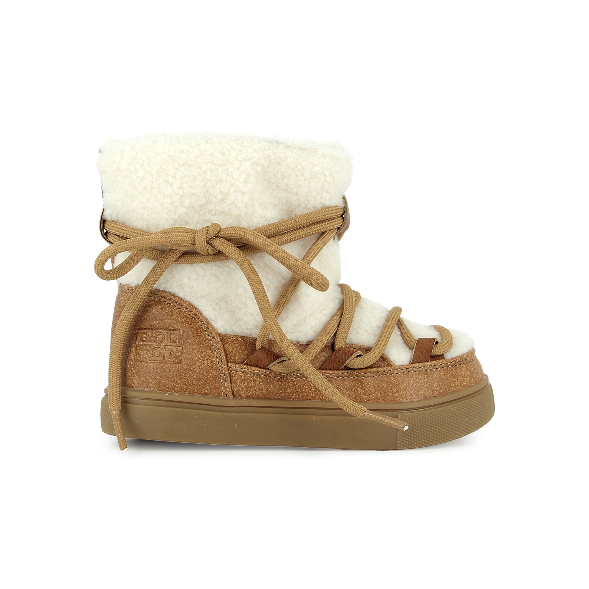 BASIL SKIMO BOUCLETTE OFF WHITE CAMEL