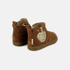 BOUBA APPLE VELOURS OILY CAMEL BOOTS & BOTTINES