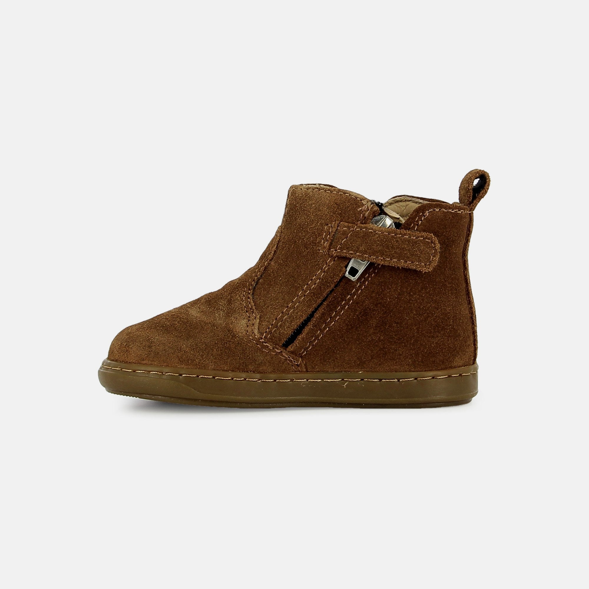 BOUBA APPLE VELOURS OILY CAMEL BOOTS & BOTTINES