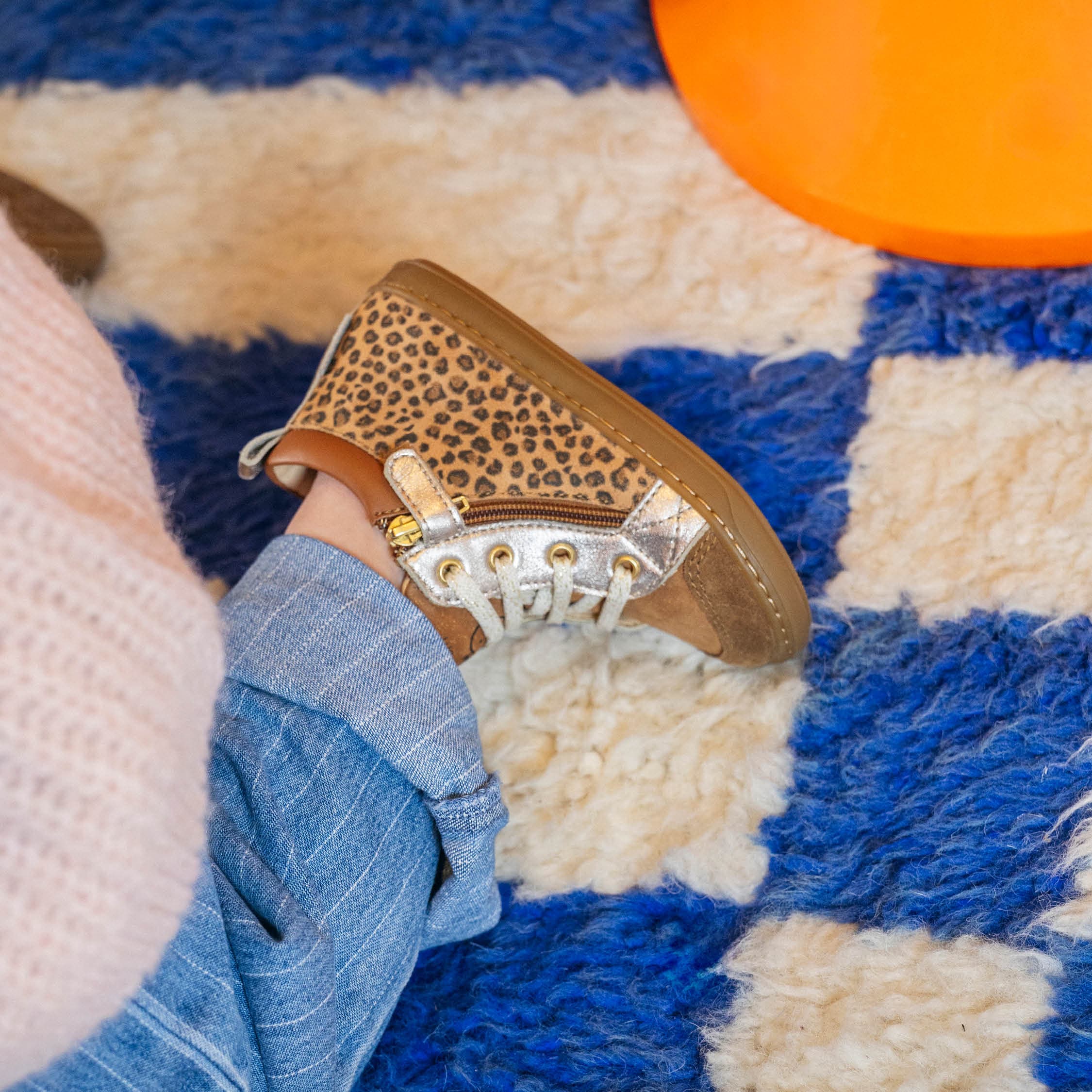 BOUBA BI ZIP - GOAT LEOPARD - CAMEL - BASKETS