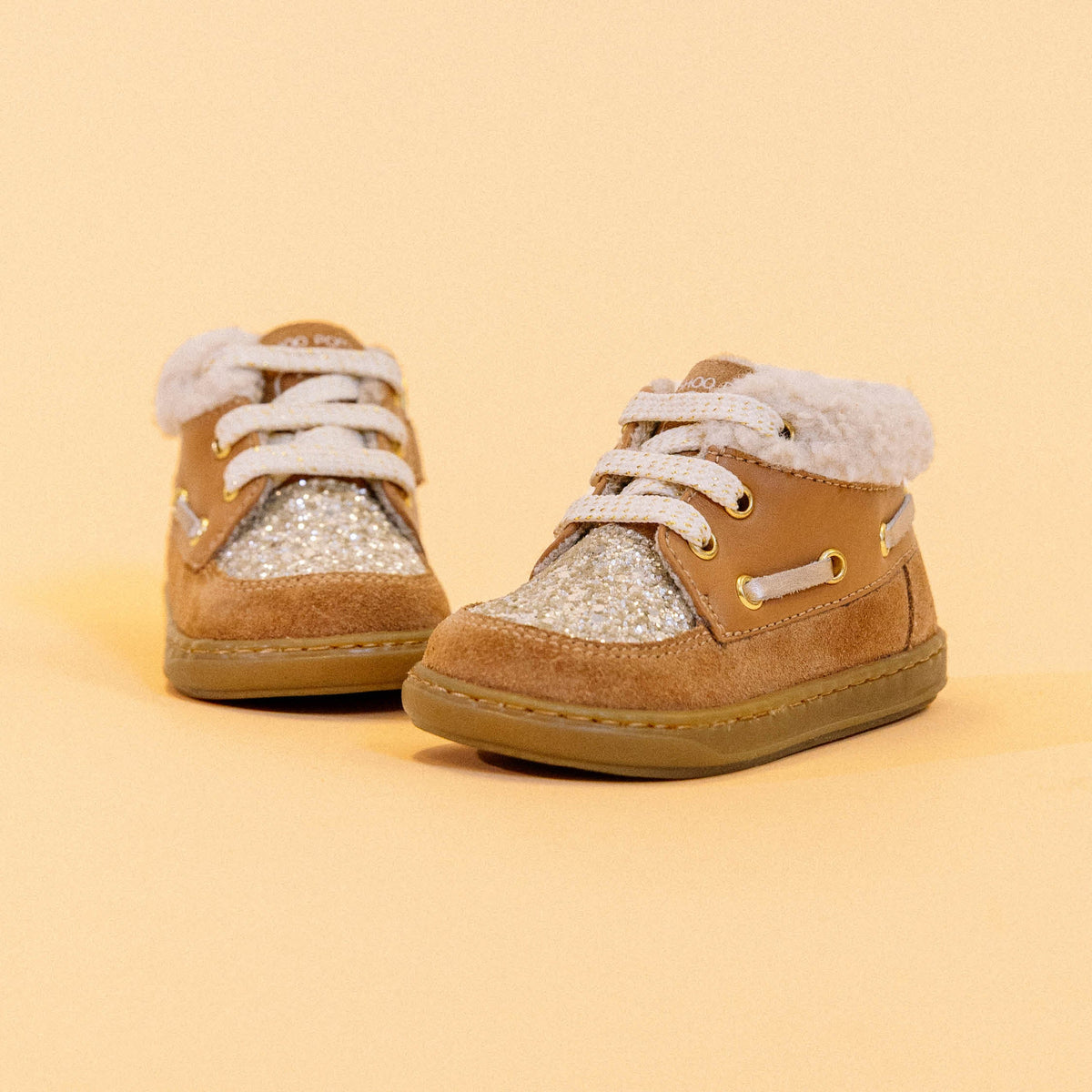BOUBA BOAT FUR - VELOURS-NAPPA - TERRA - BASKETS