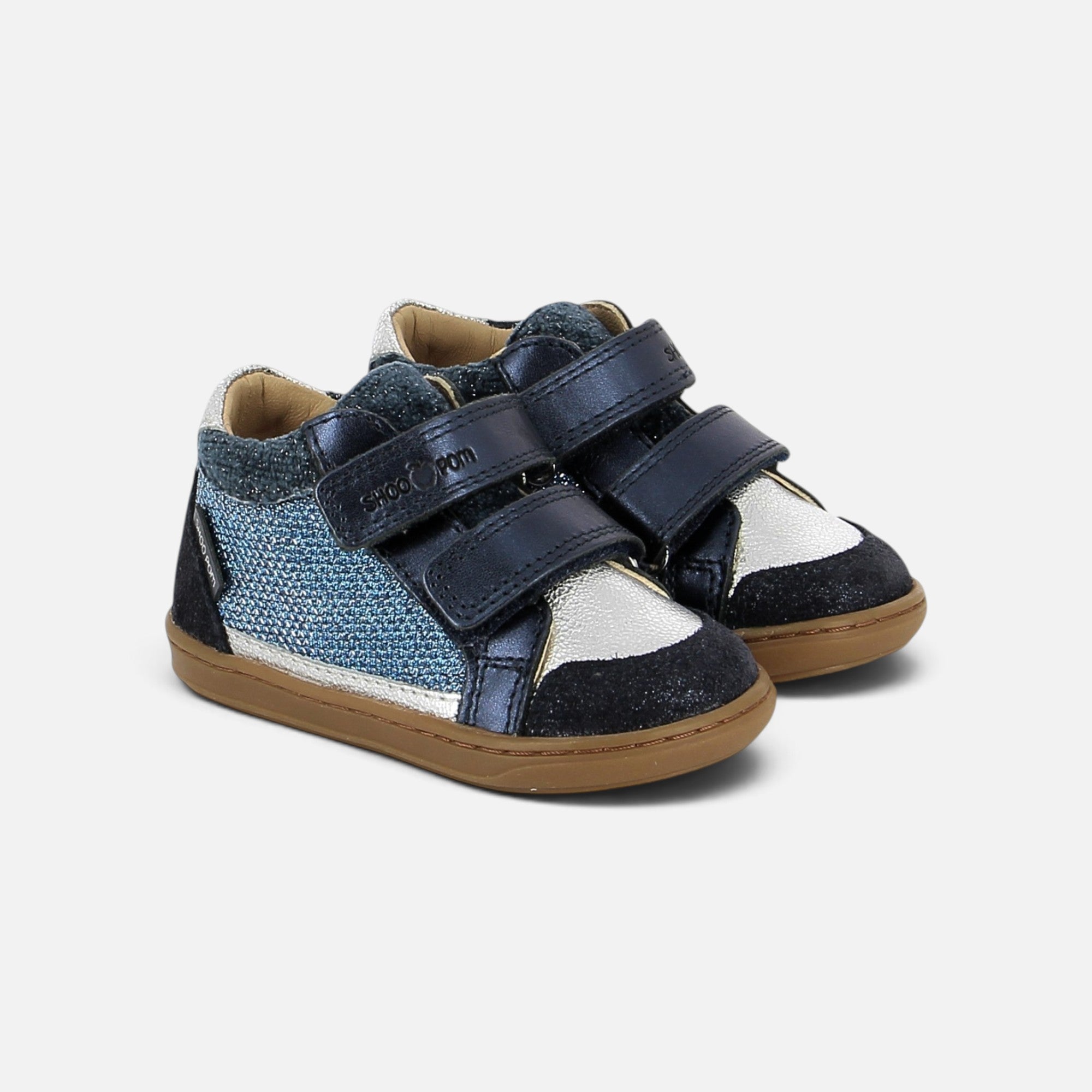 BOUBA EASY CO - LAMINATO-VELOUR - NAVY-SILVER - BASKETS