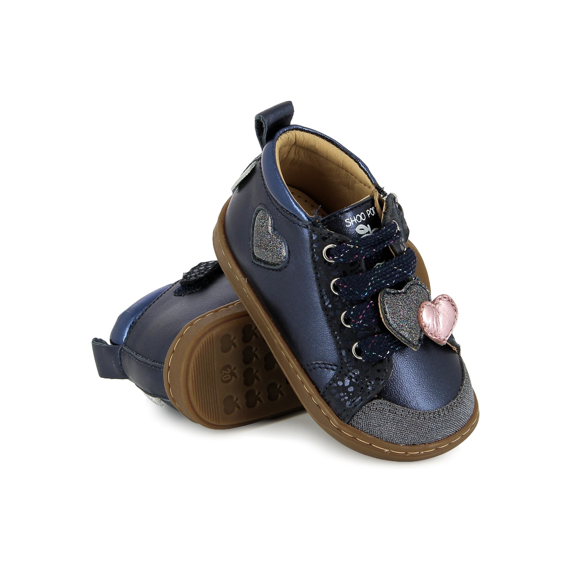 BOUBA NEW HEART - LAMINATO - NAVY - BASKETS