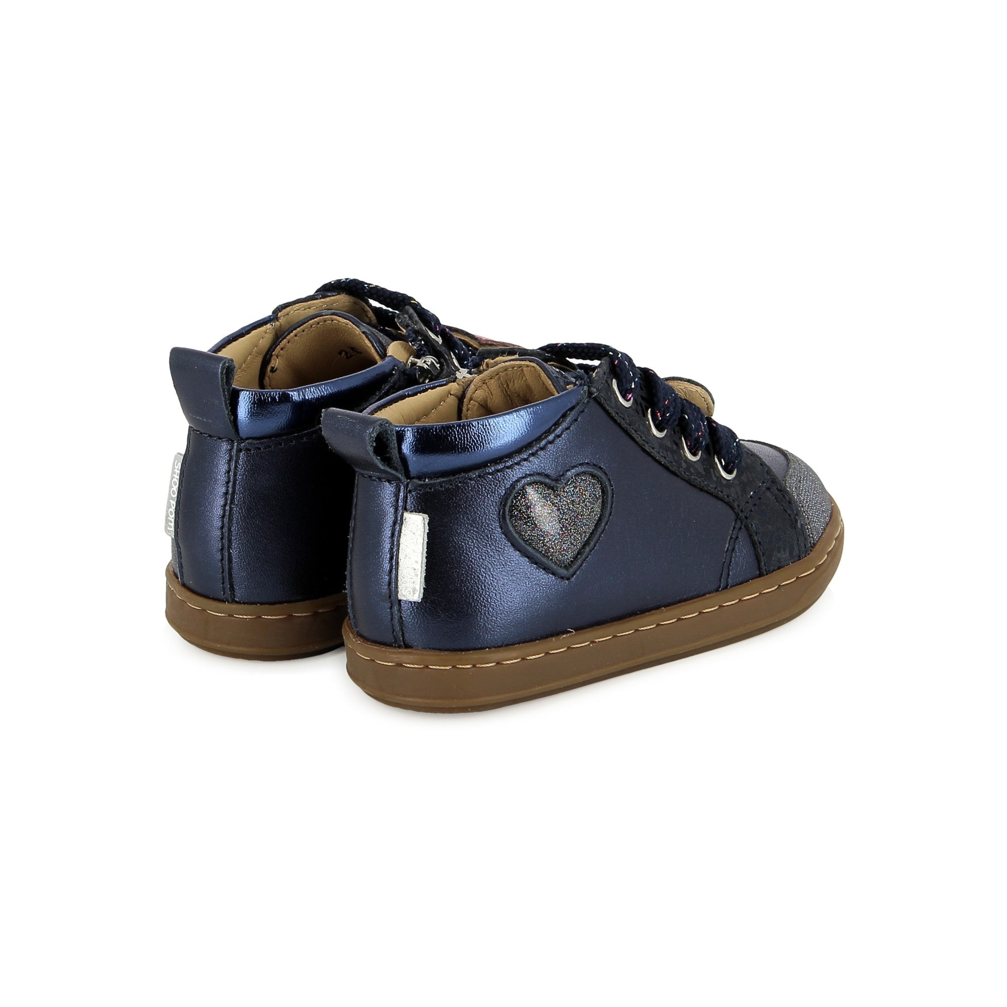 BOUBA NEW HEART - LAMINATO - NAVY - BASKETS