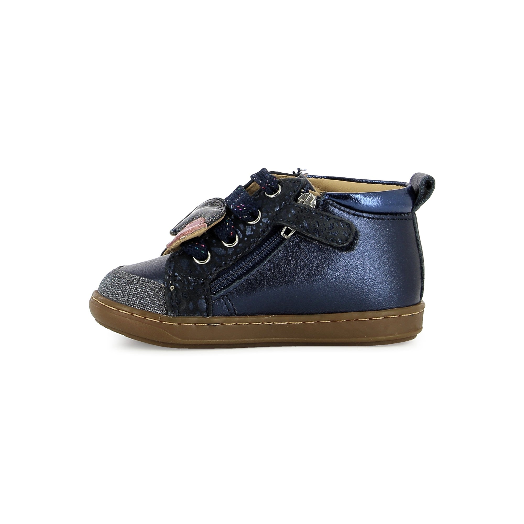 BOUBA NEW HEART - LAMINATO - NAVY - BASKETS