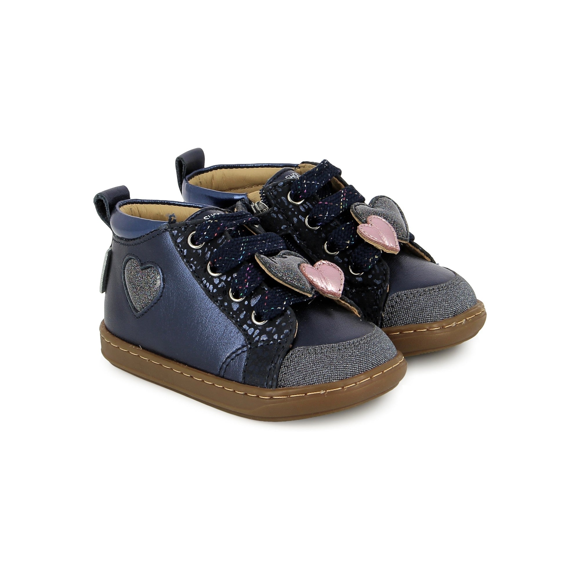 BOUBA NEW HEART - LAMINATO - NAVY - BASKETS