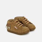 BOUBA PLUM VELOURS LT CAMEL BASKETS