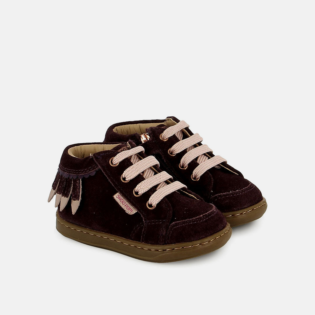 BOUBA PLUM VELOURS OILY PURPLE BASKETS