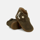 BOUBA WEST - VELOURS OILY - KAKI - BOOTS & BOTTINES