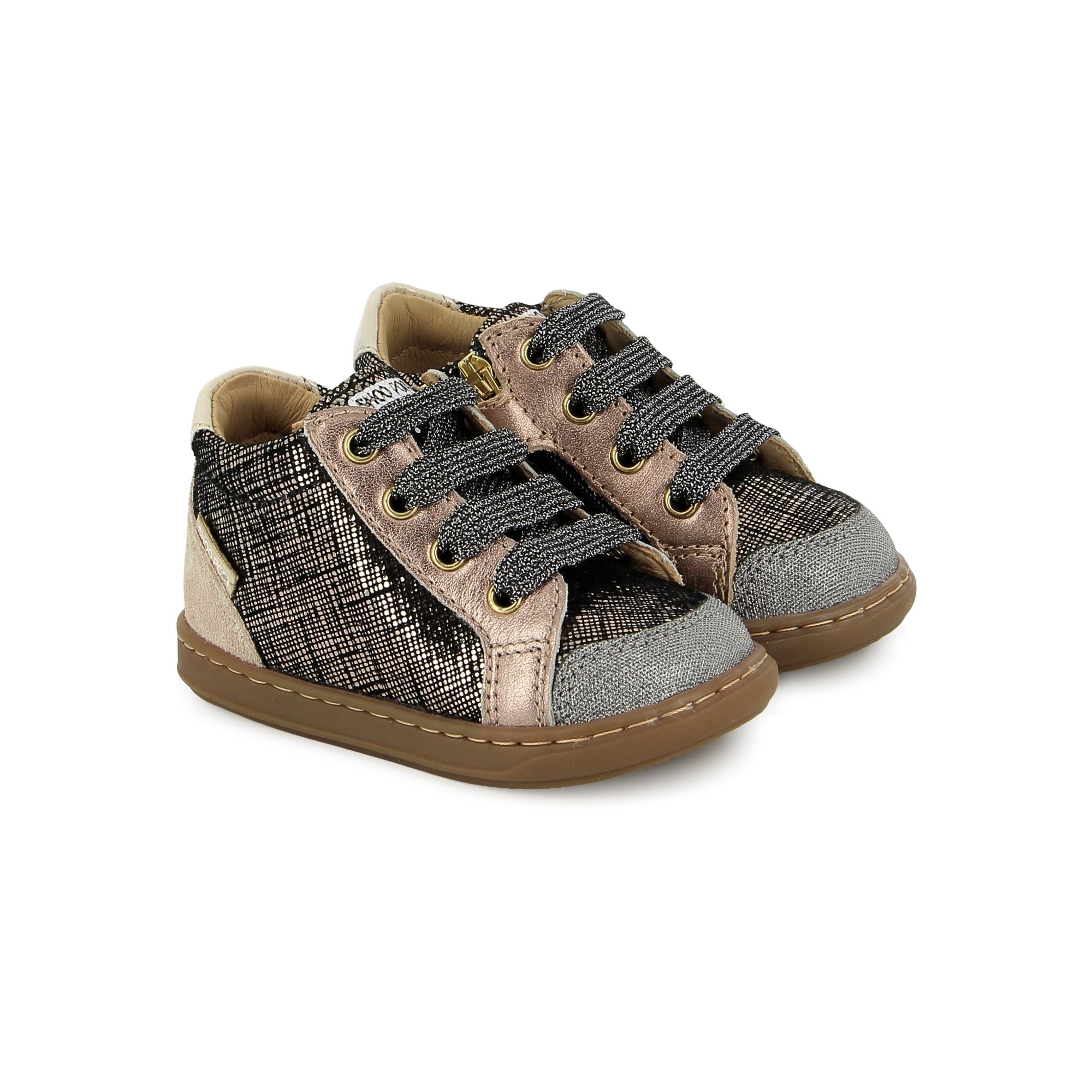 BOUBA ZIP BOX - LINEN - BLACK-PLATINE - PREMIERS