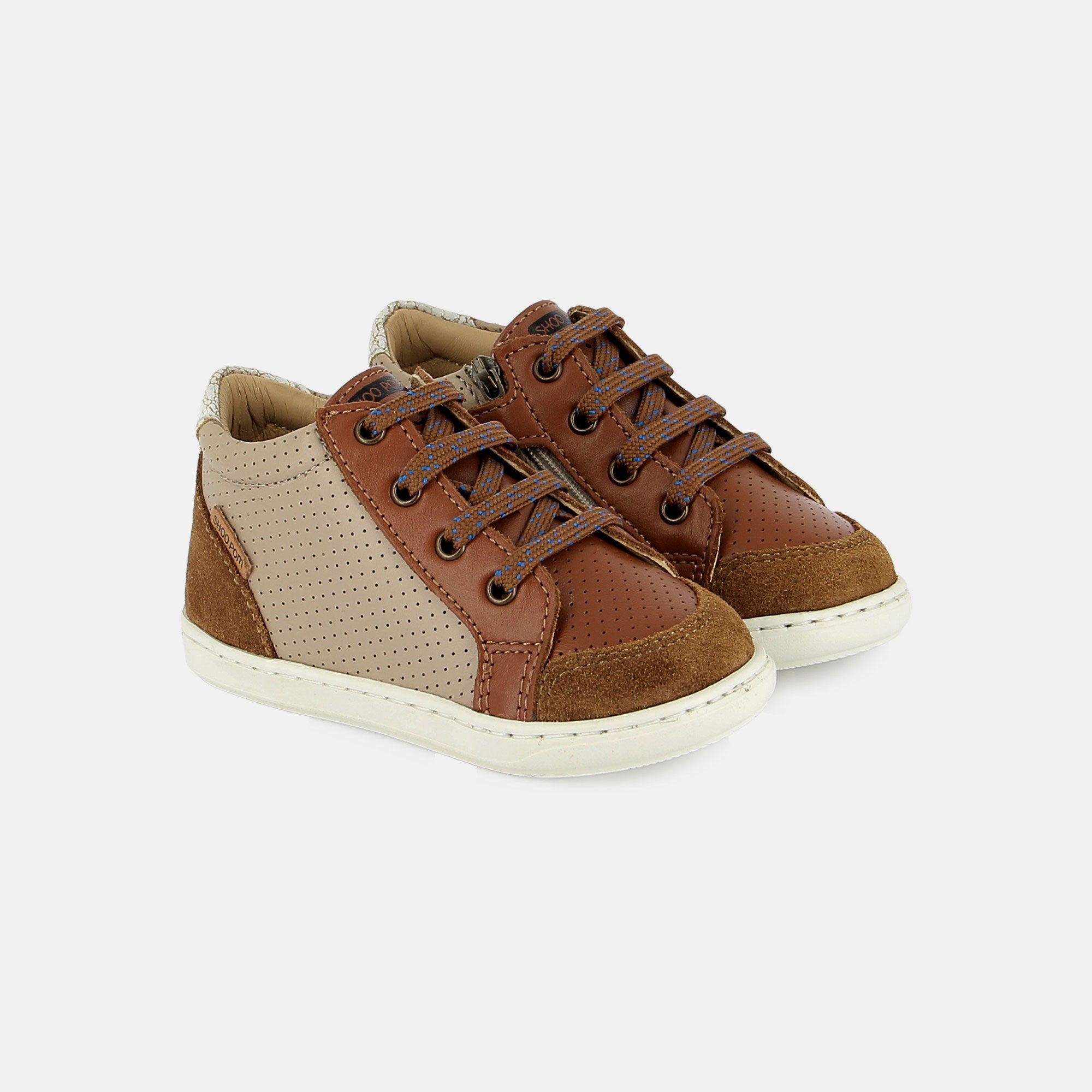 BOUBA ZIP BOX NAPPA DK CAMEL MASTIC BASKETS