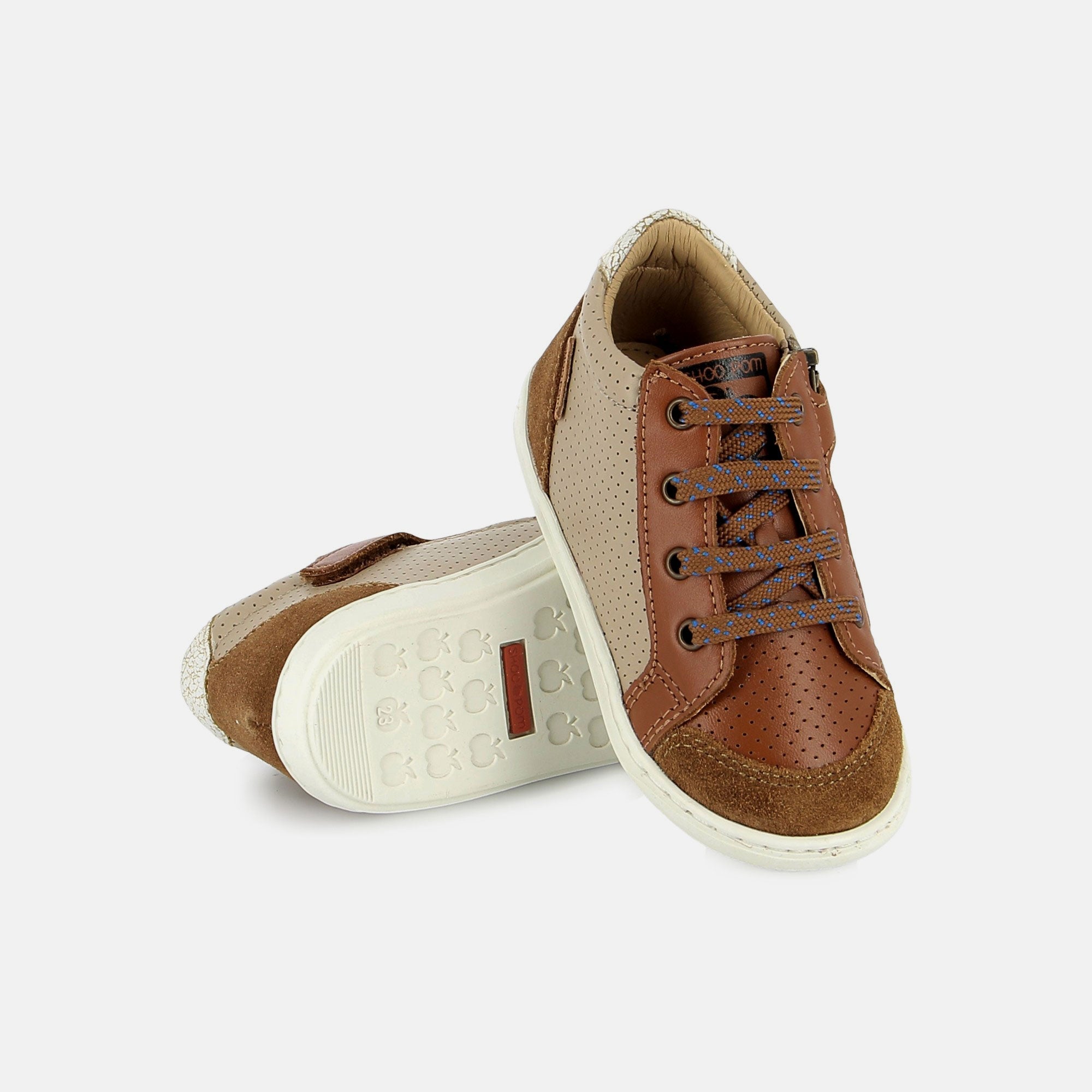 BOUBA ZIP BOX NAPPA DK CAMEL MASTIC BASKETS