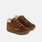 BOUBA ZIP DESERT FUR VELOURS OILY DARK CAMEL BASKETS