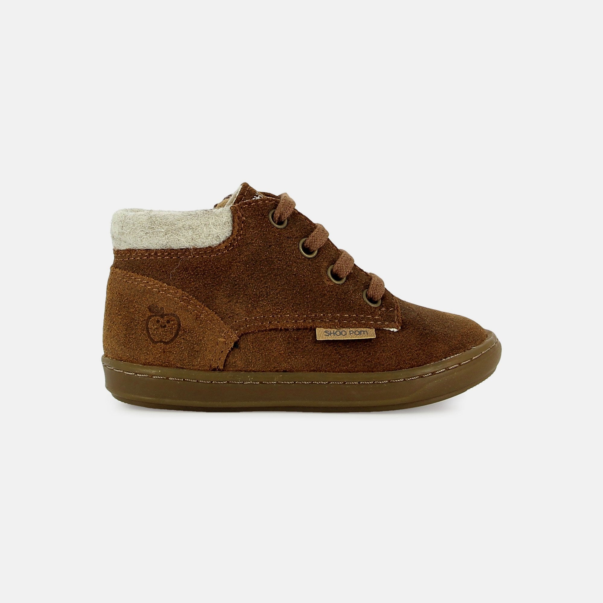 BOUBA ZIP DESERT FUR VELOURS OILY DARK CAMEL BASKETS