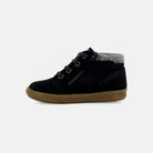 BOUBA ZIP DESERT FUR VELOURS OILY NAVY BASKETS