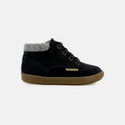 BOUBA ZIP DESERT FUR VELOURS OILY NAVY BASKETS