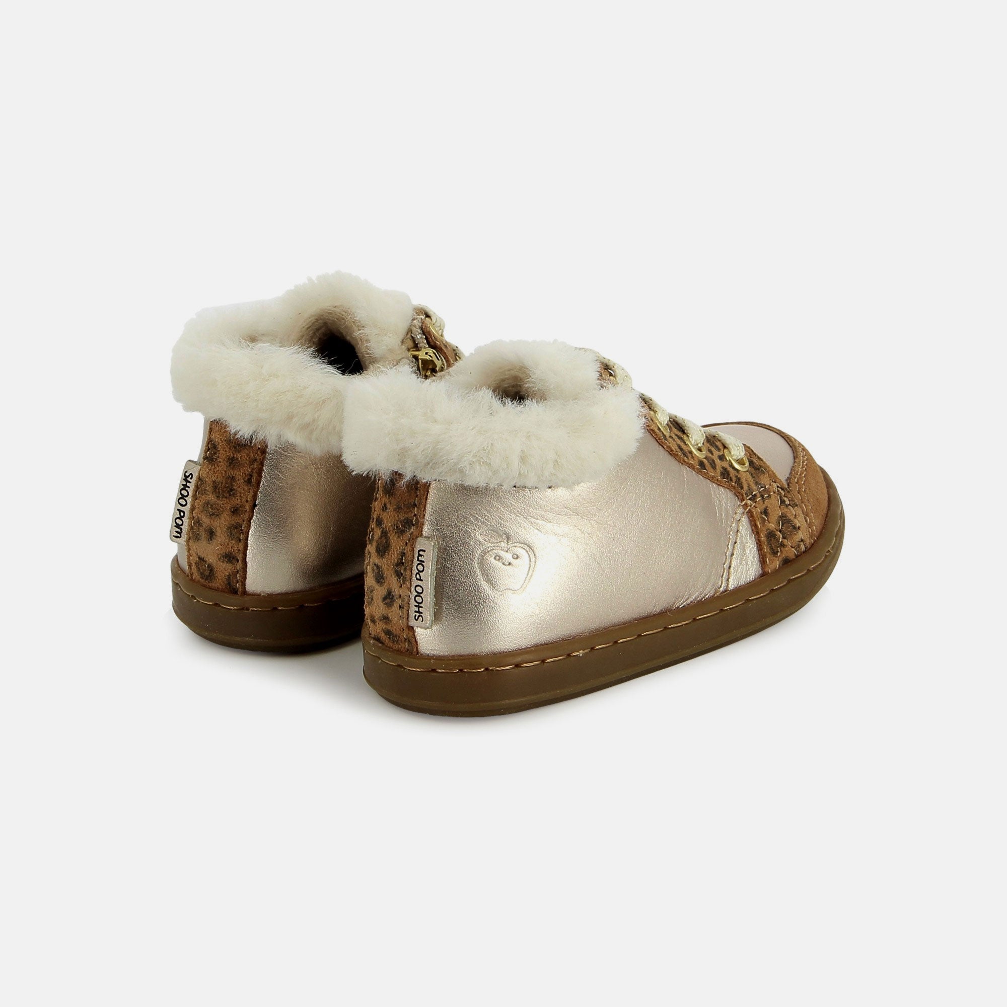 BOUBA ZIP HAIR - COW ARTIC - LT BRONZE - BASKETS