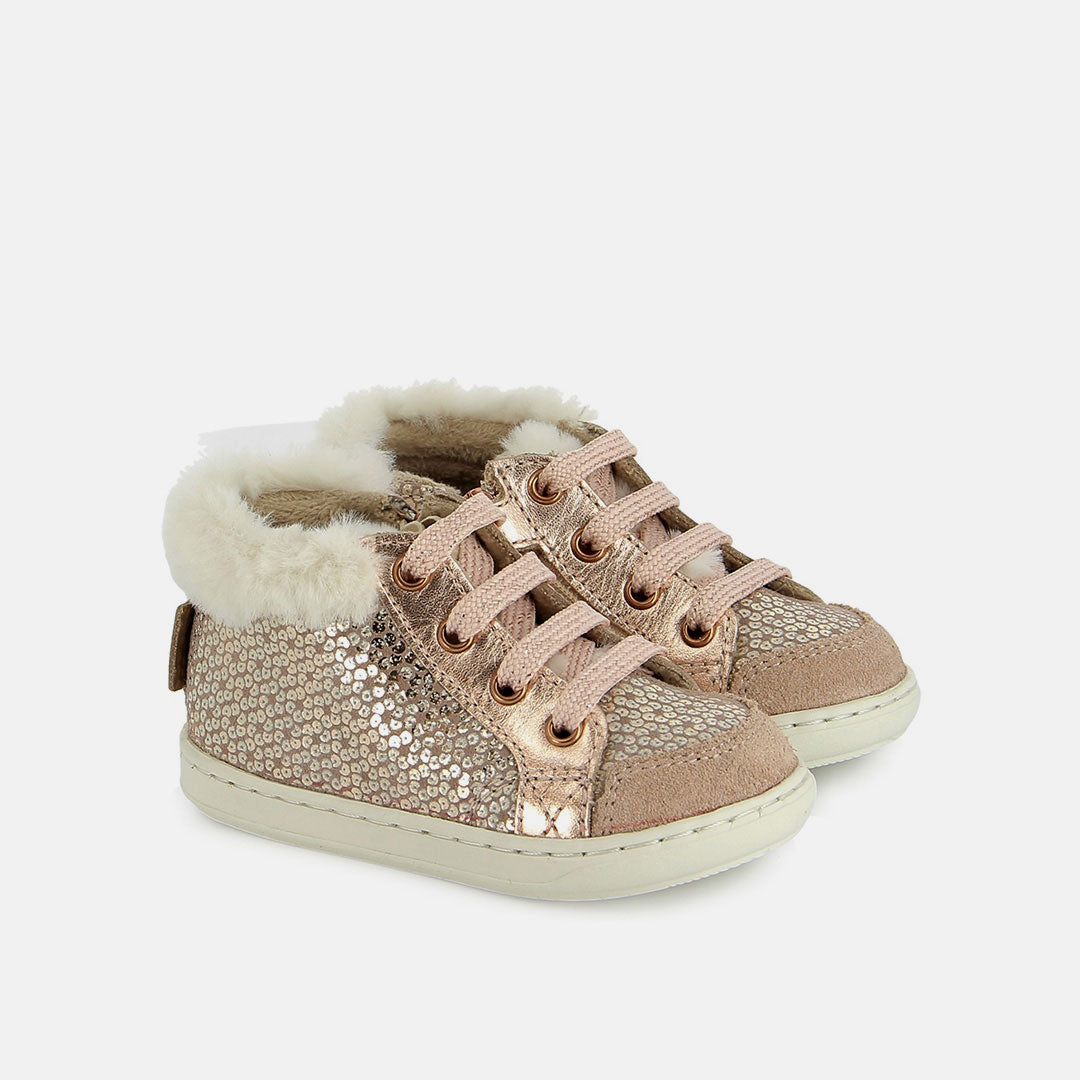 BOUBA ZIP HAIR - DEOLS - SAND-COPPER - BASKETS