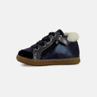 BOUBA ZIP HAIR - DUST-FUR - NAVY - BASKETS