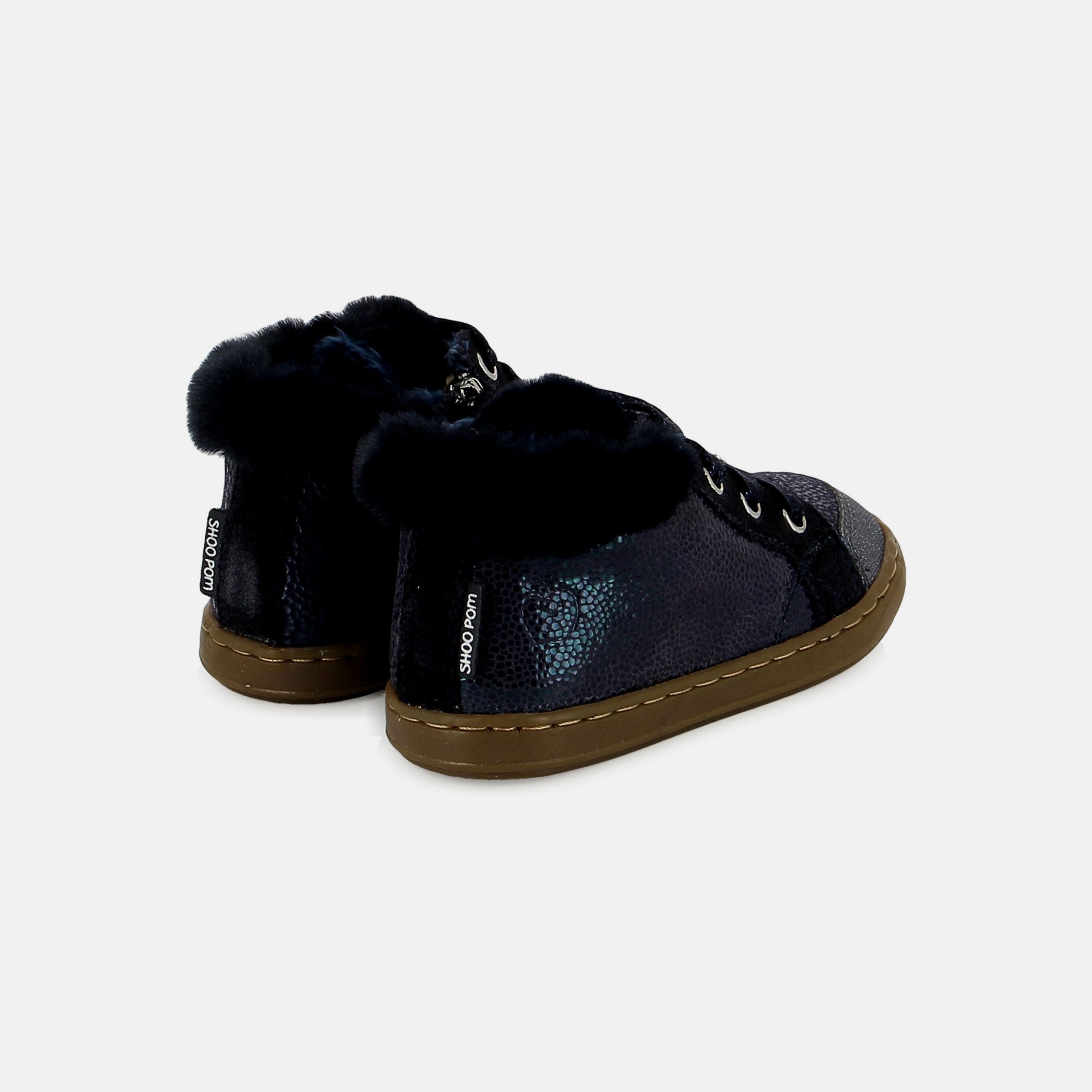 BOUBA ZIP HAIR - RAUM - NAVY - BASKETS