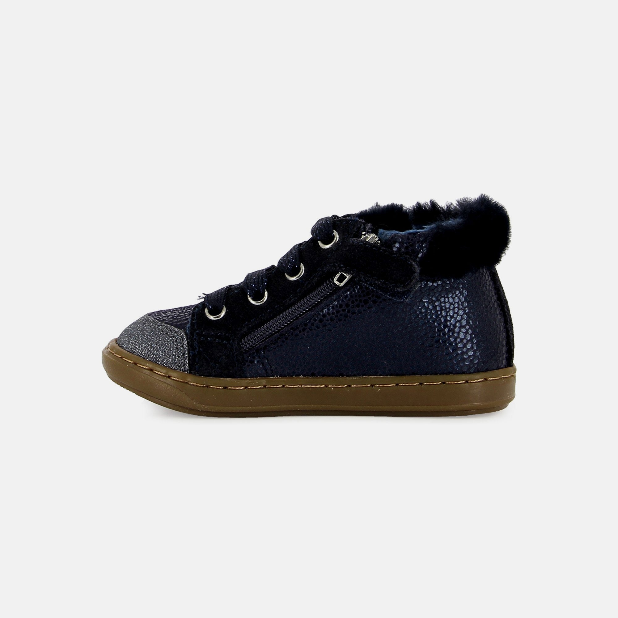 BOUBA ZIP HAIR - RAUM - NAVY - BASKETS
