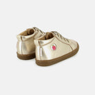 BOUBA ZIP LACE COW ARTIC LT BRONZE BASKETS