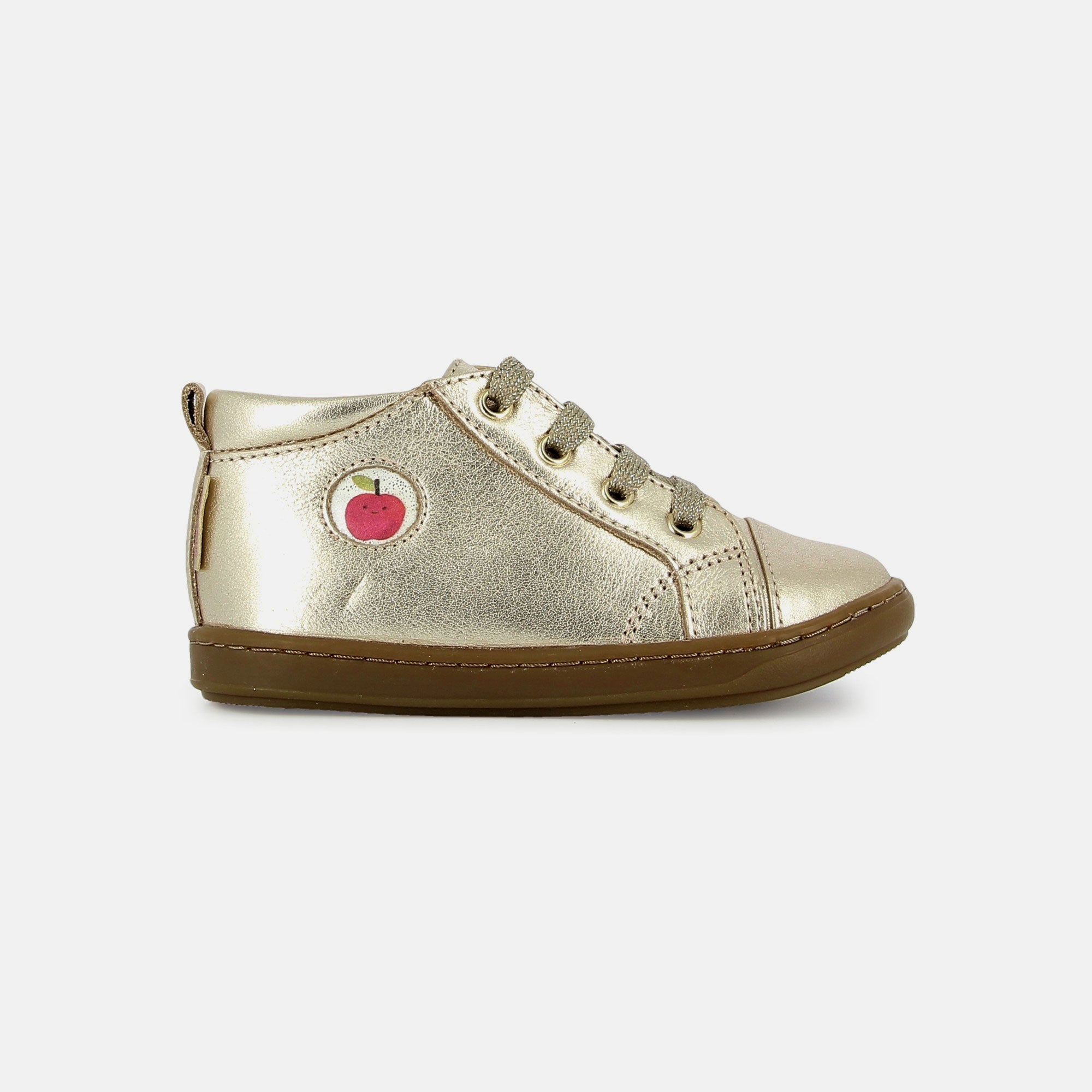 BOUBA ZIP LACE COW ARTIC LT BRONZE BASKETS