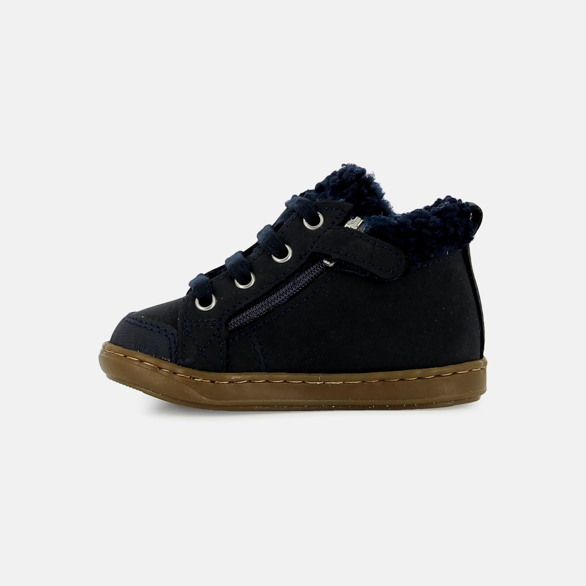 BOUBA ZIP WOOL - BUXON - NAVY - BASKETS