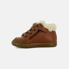 BOUBA ZIP WOOL NAPPA DK CAMEL BASKETS