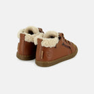 BOUBA ZIP WOOL NAPPA DK CAMEL BASKETS