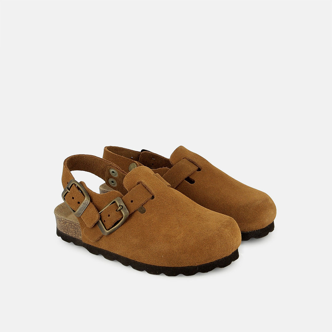 BUDDY CLOG - VELVET - BROWN - SANDALS