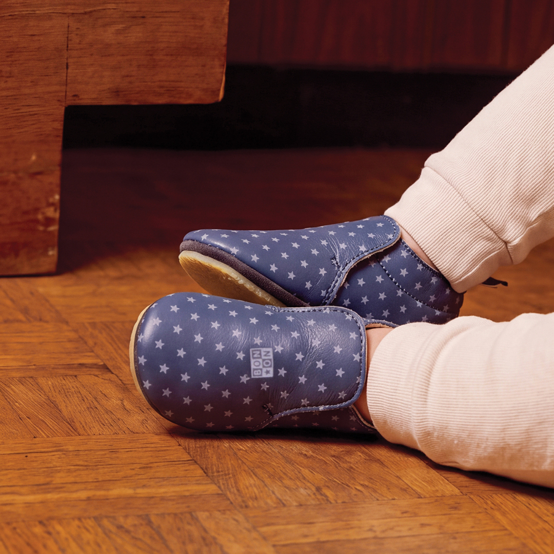 chaussons doudou star bleu