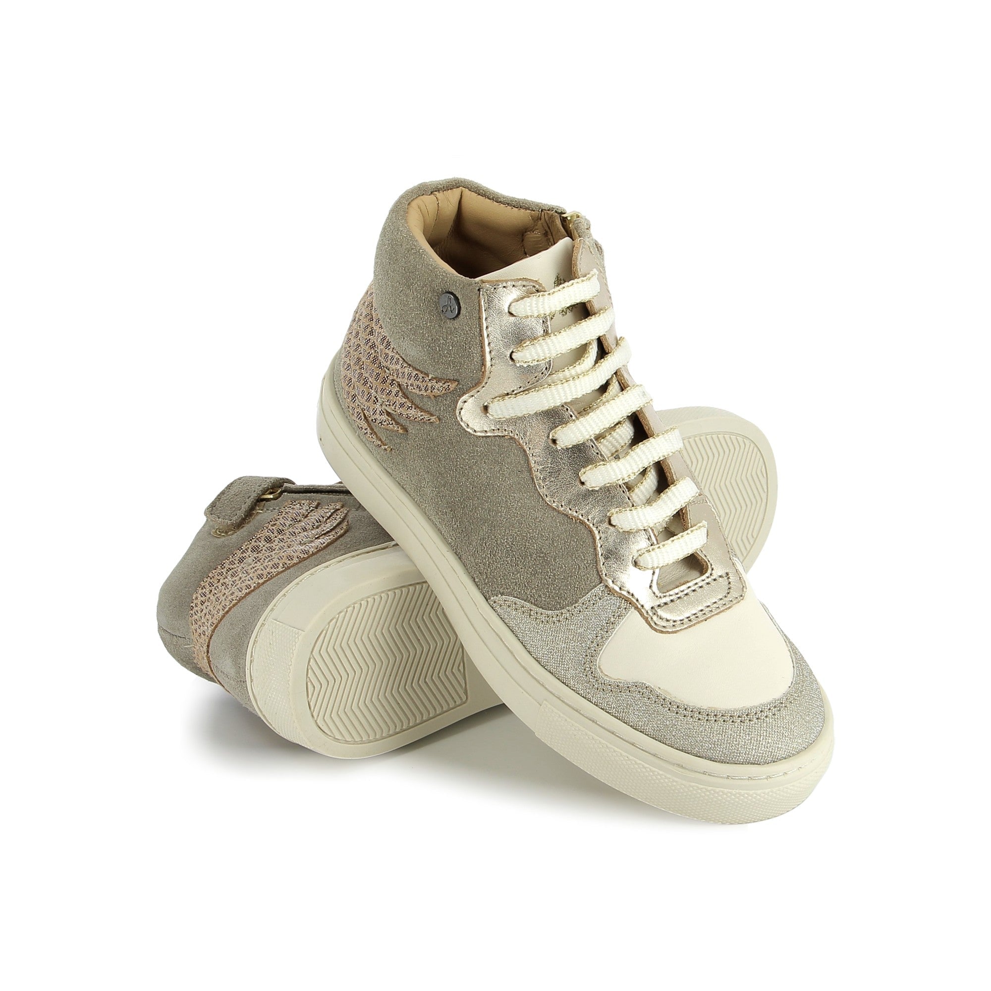 ELOW WINGS - VELOURS - DK BEIGE - BASKETS