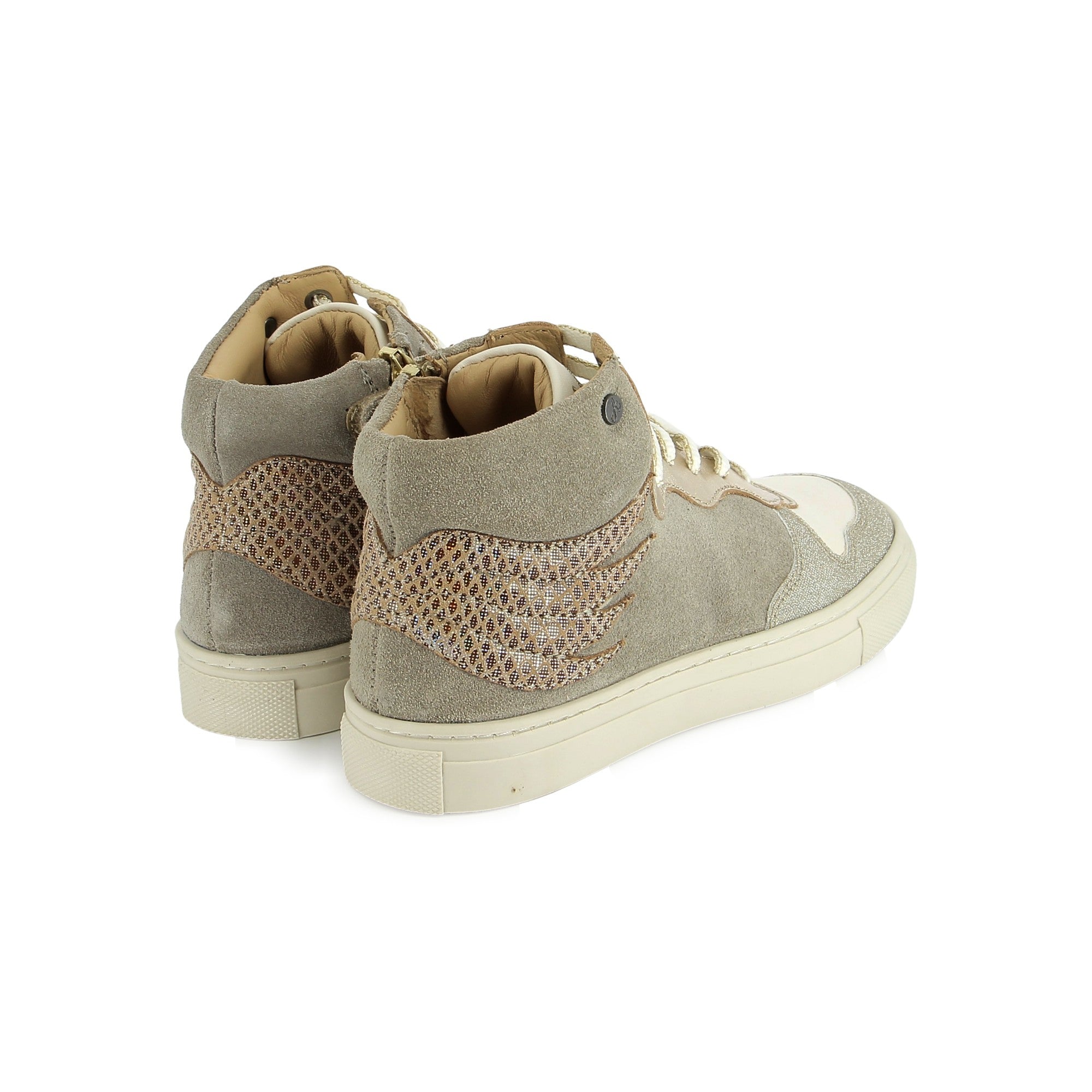 ELOW WINGS - VELOURS - DK BEIGE - BASKETS