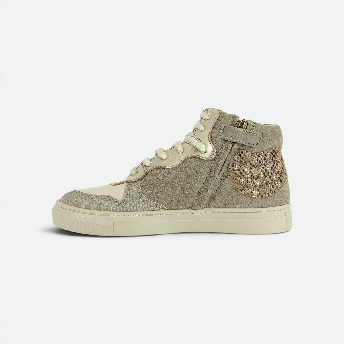 ELOW WINGS - VELOURS - DK BEIGE - BASKETS