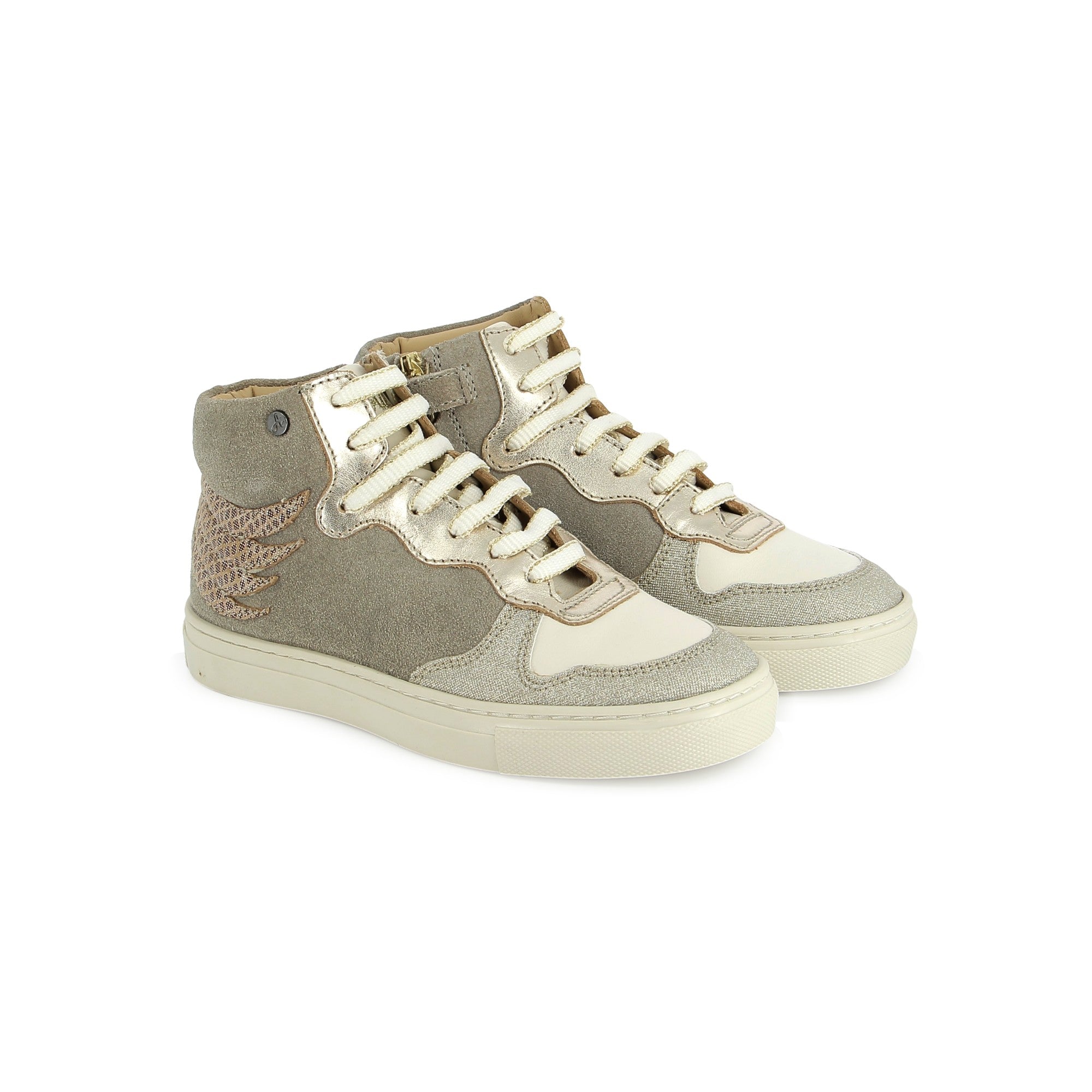 ELOW WINGS - VELOURS - DK BEIGE - BASKETS