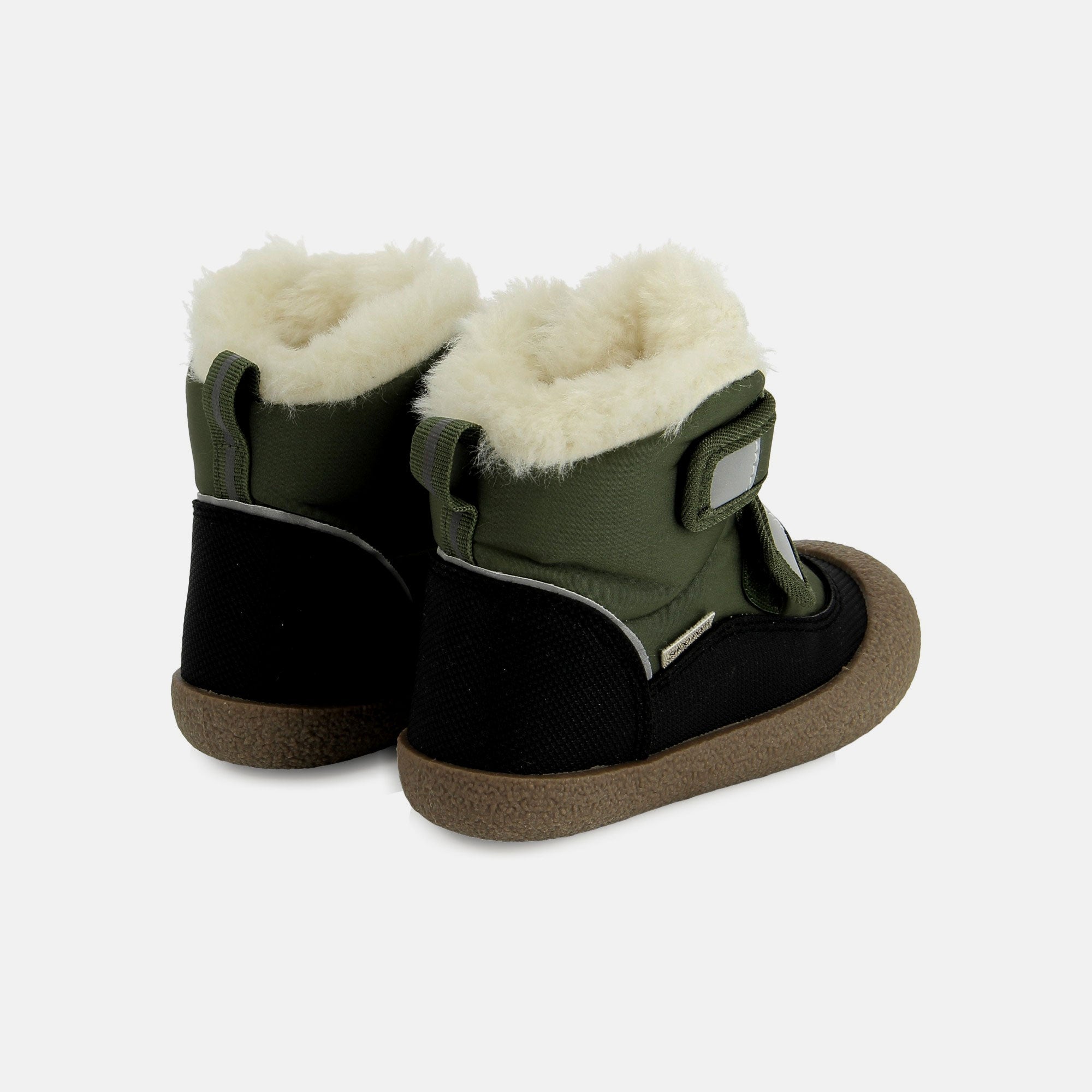 GRIGRI EASY FUR - NYLON FOURRE - KAKI - BOOTS & BOTTINES