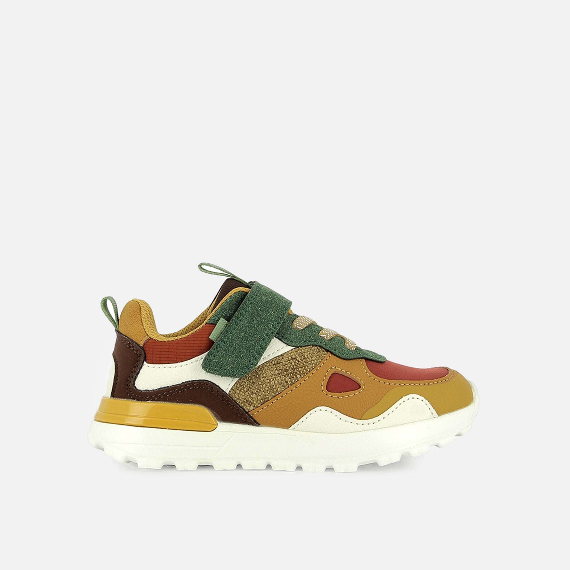 JOGGY SCRATCH - NYLON-FELT - FOX-GREEN-OCRE