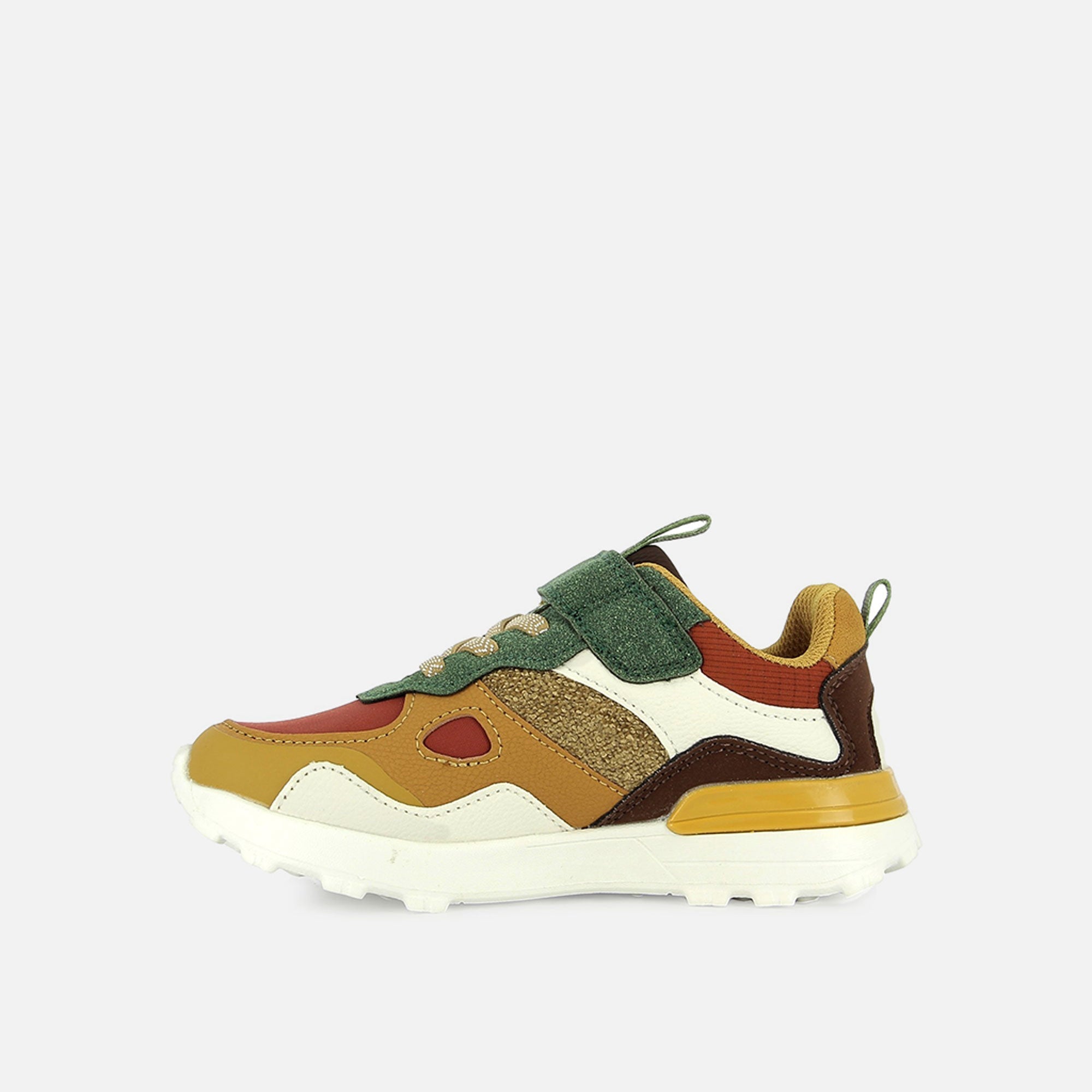 JOGGY SCRATCH - NYLON-FELT - FOX-GREEN-OCRE