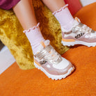 JOGGY SCRATCH - NYLON-FUR - LEO-PLATINE-OLD PINK - BASKETS