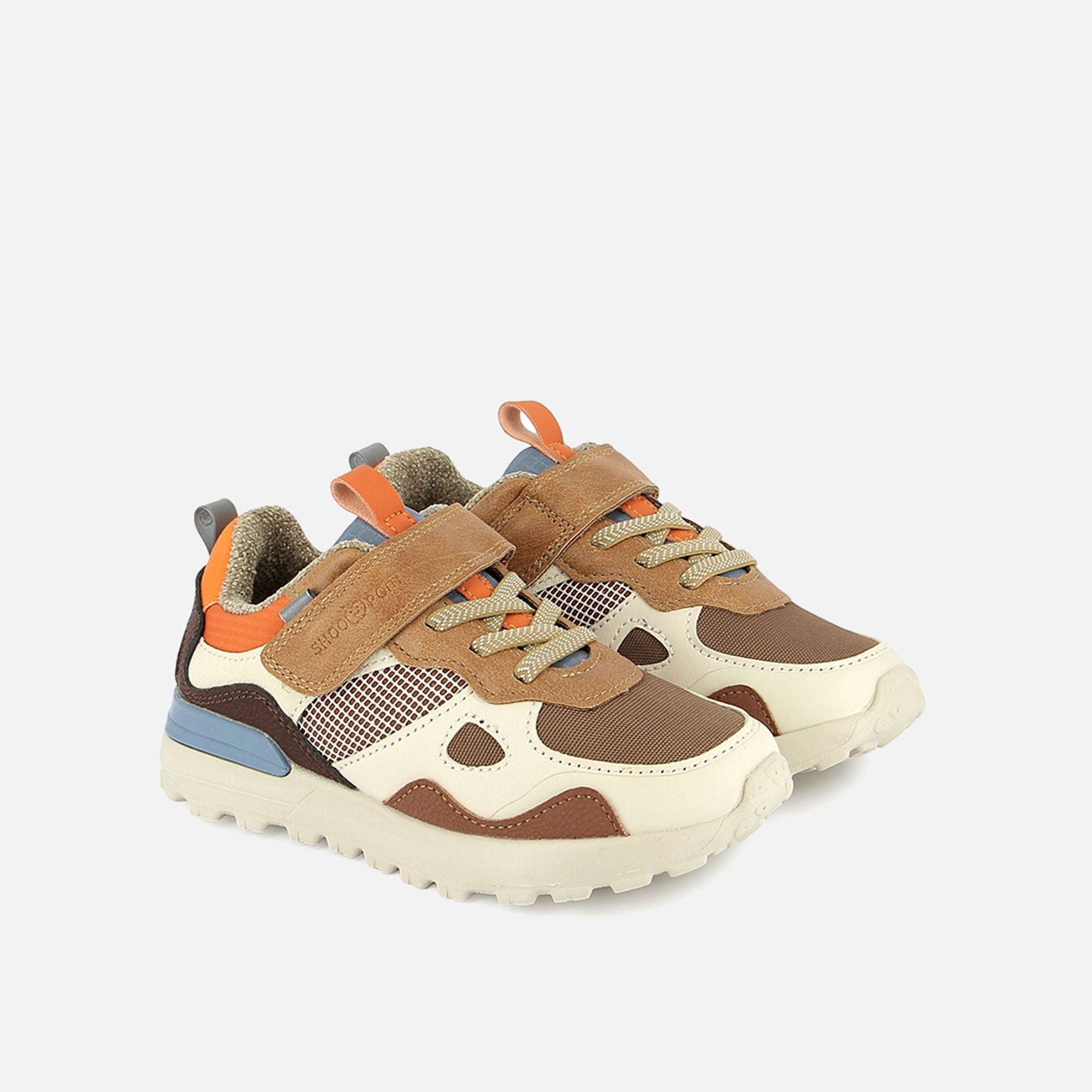JOGGY SCRATCH - NYLON-GRID - CAMEL-OFF WHITE-ORAN
