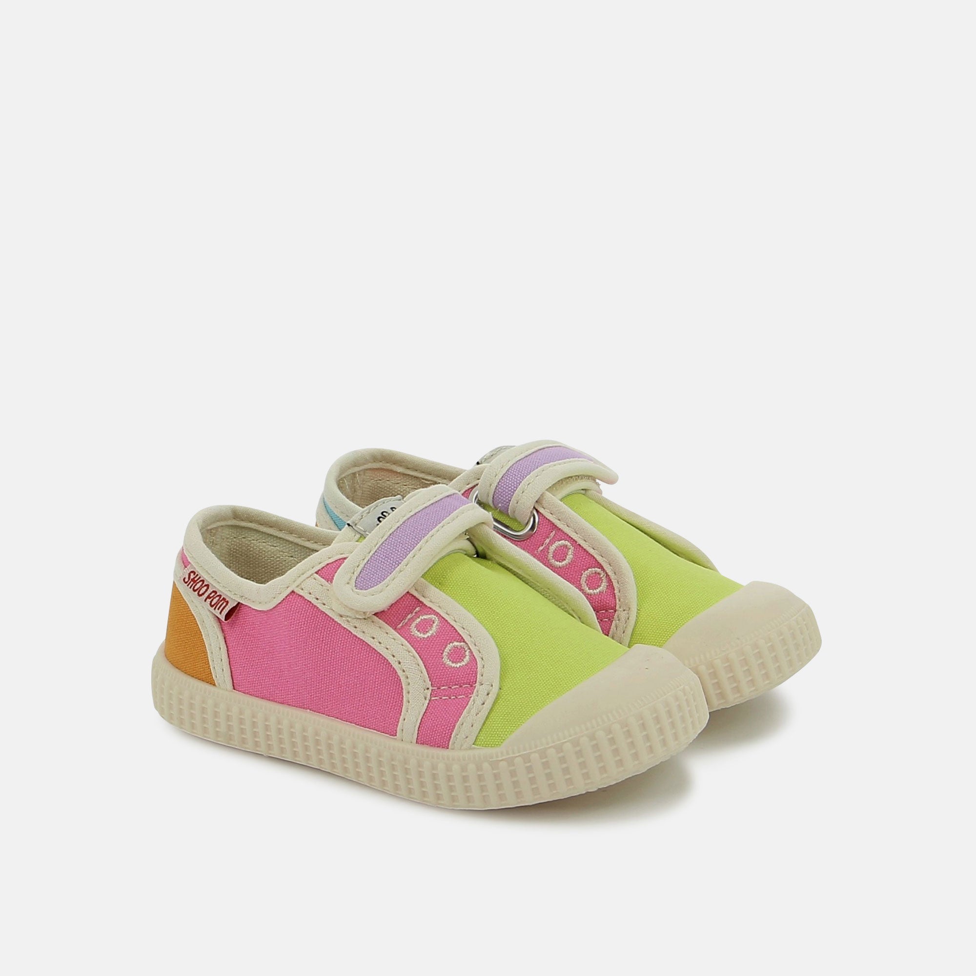 JUJU EASY - CANVAS - ROSE-MULTI - BASKETS