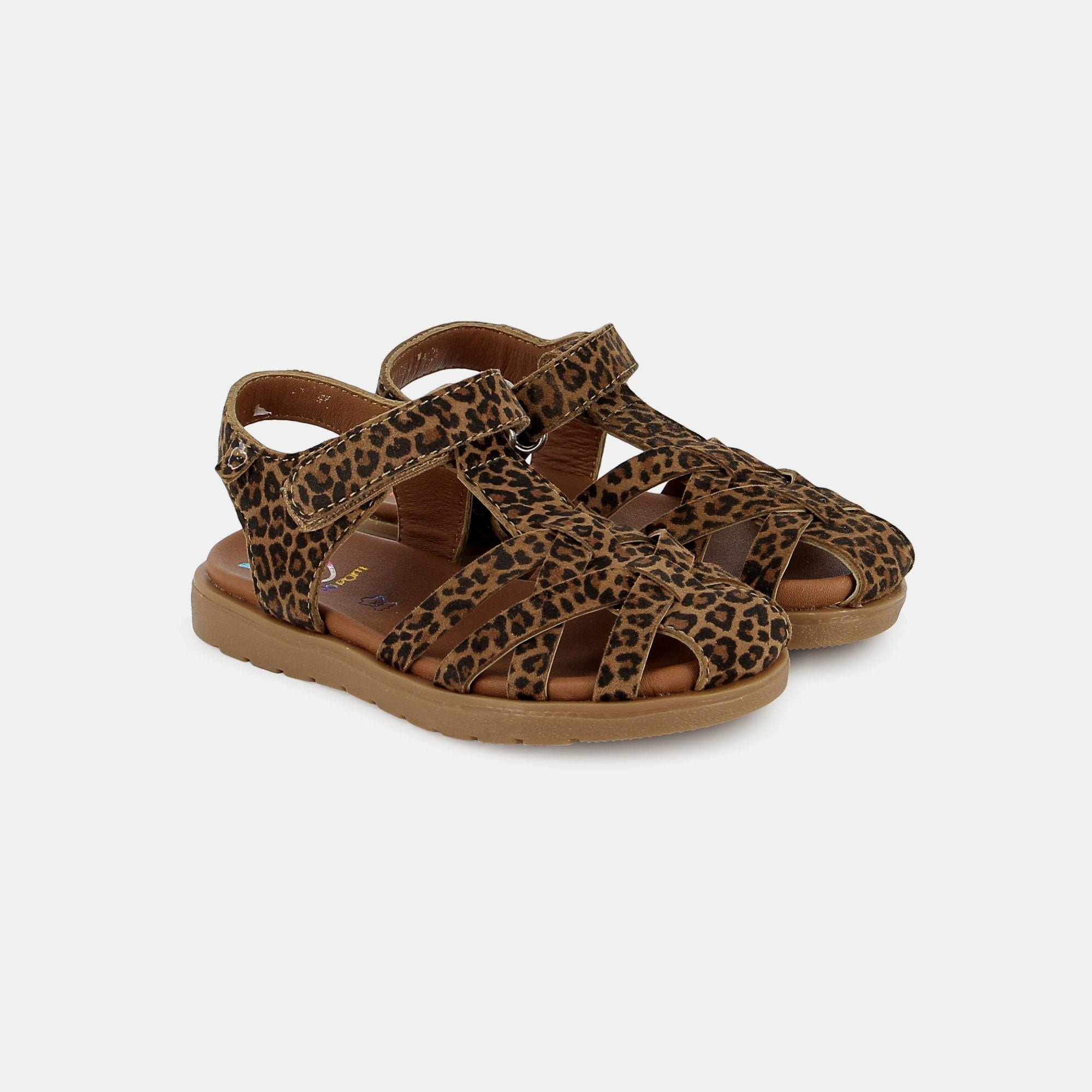KERALA EASY STRAP - SUEDE - LEOPARD CAMEL - SANDALES