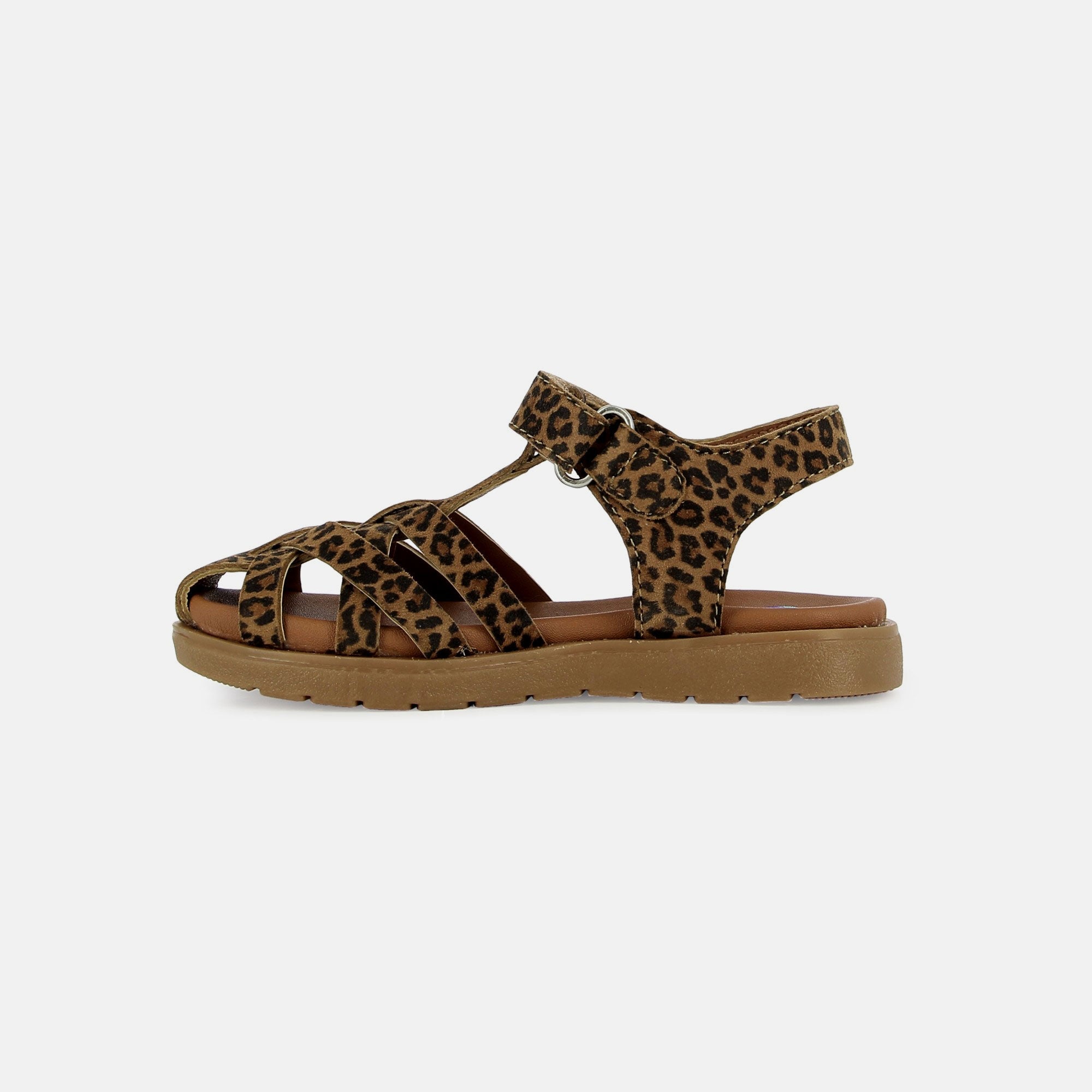 KERALA EASY STRAP - SUEDE - LEOPARD CAMEL - SANDALES