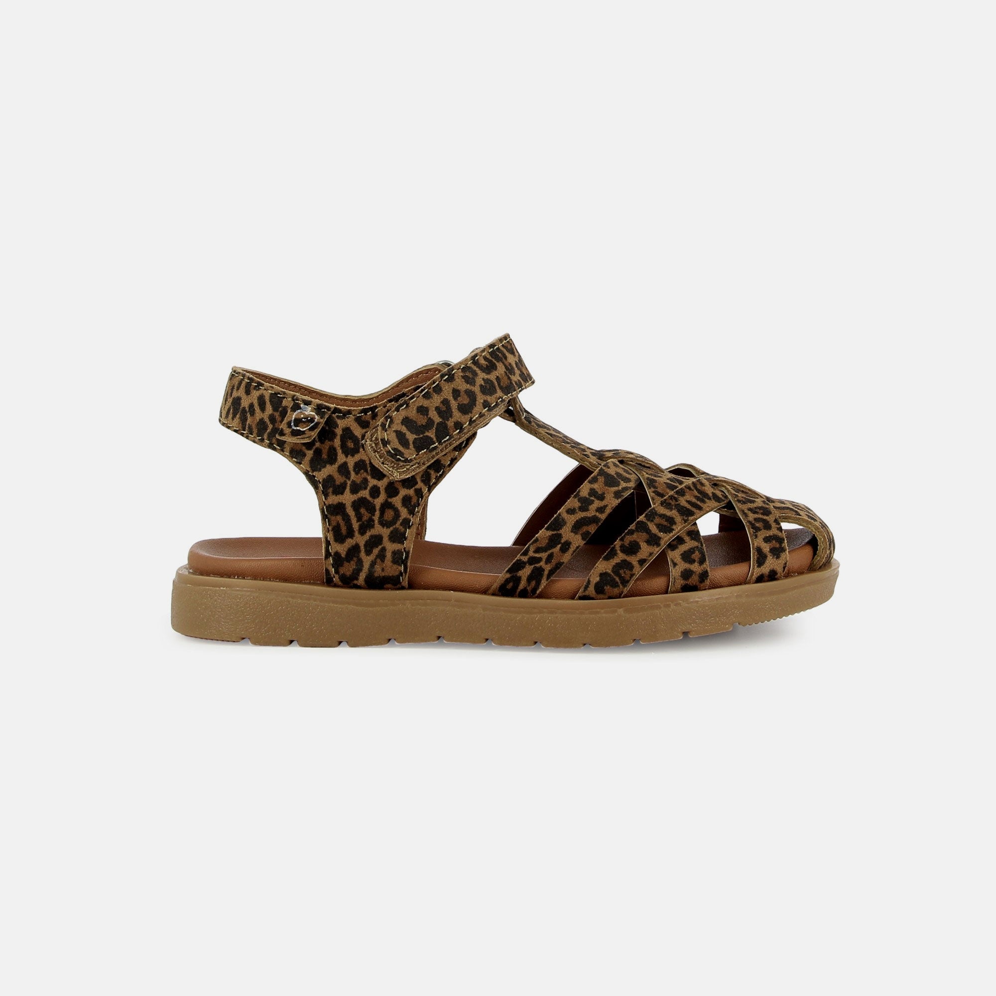 KERALA EASY STRAP - SUEDE - LEOPARD CAMEL - SANDALES