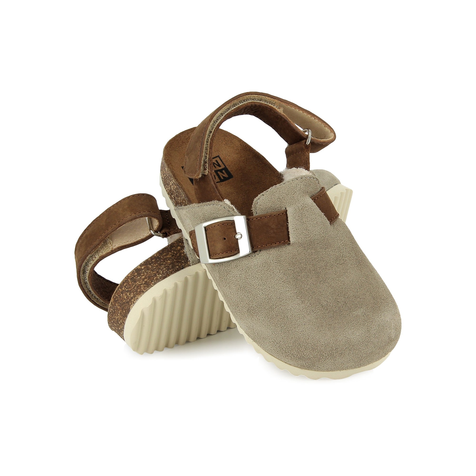 LUV FUR - VELOURS OILY - EARTH - MULE