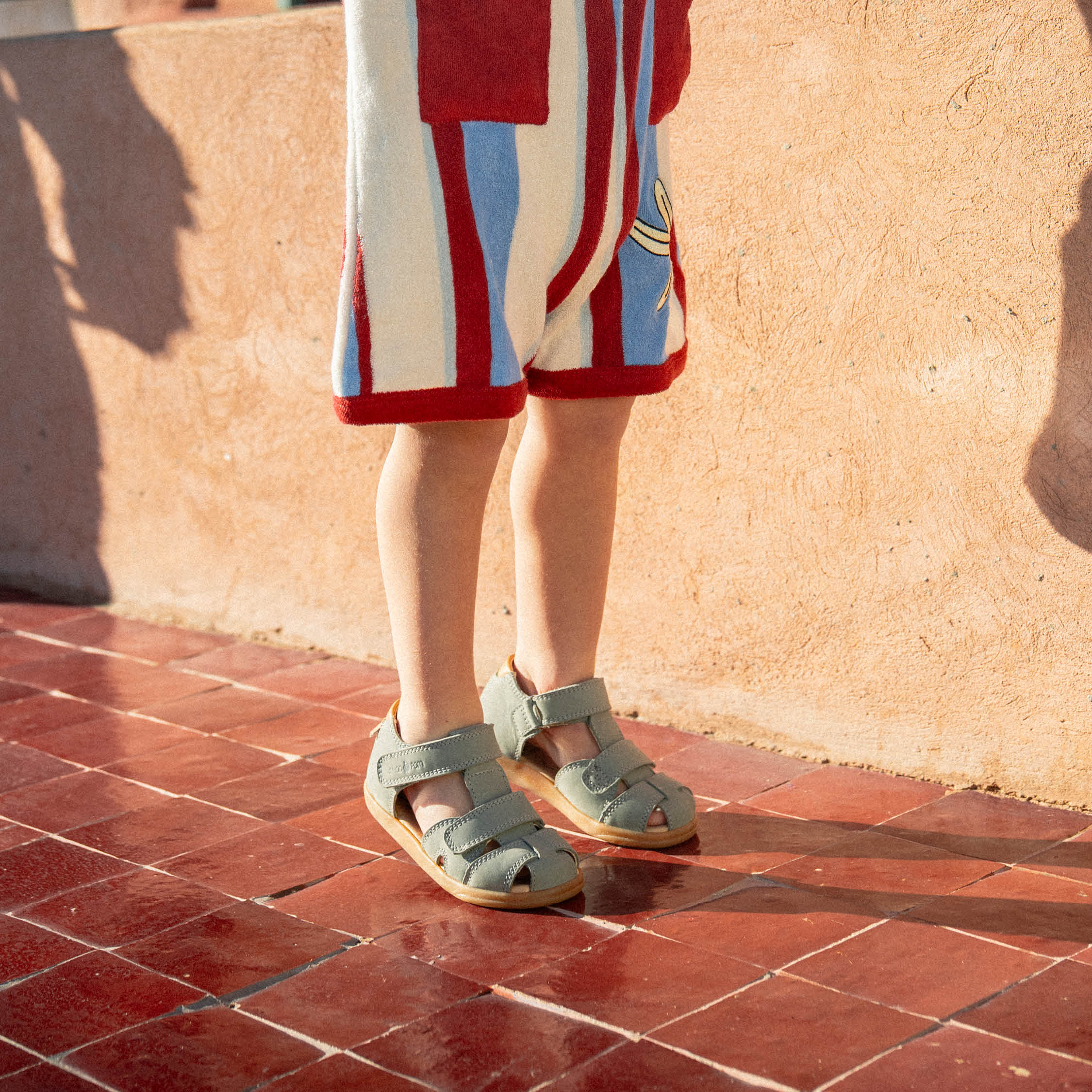 PIKA SCRATCH - NUBUCK - CASTR GREY-CAMEL - SANDALS