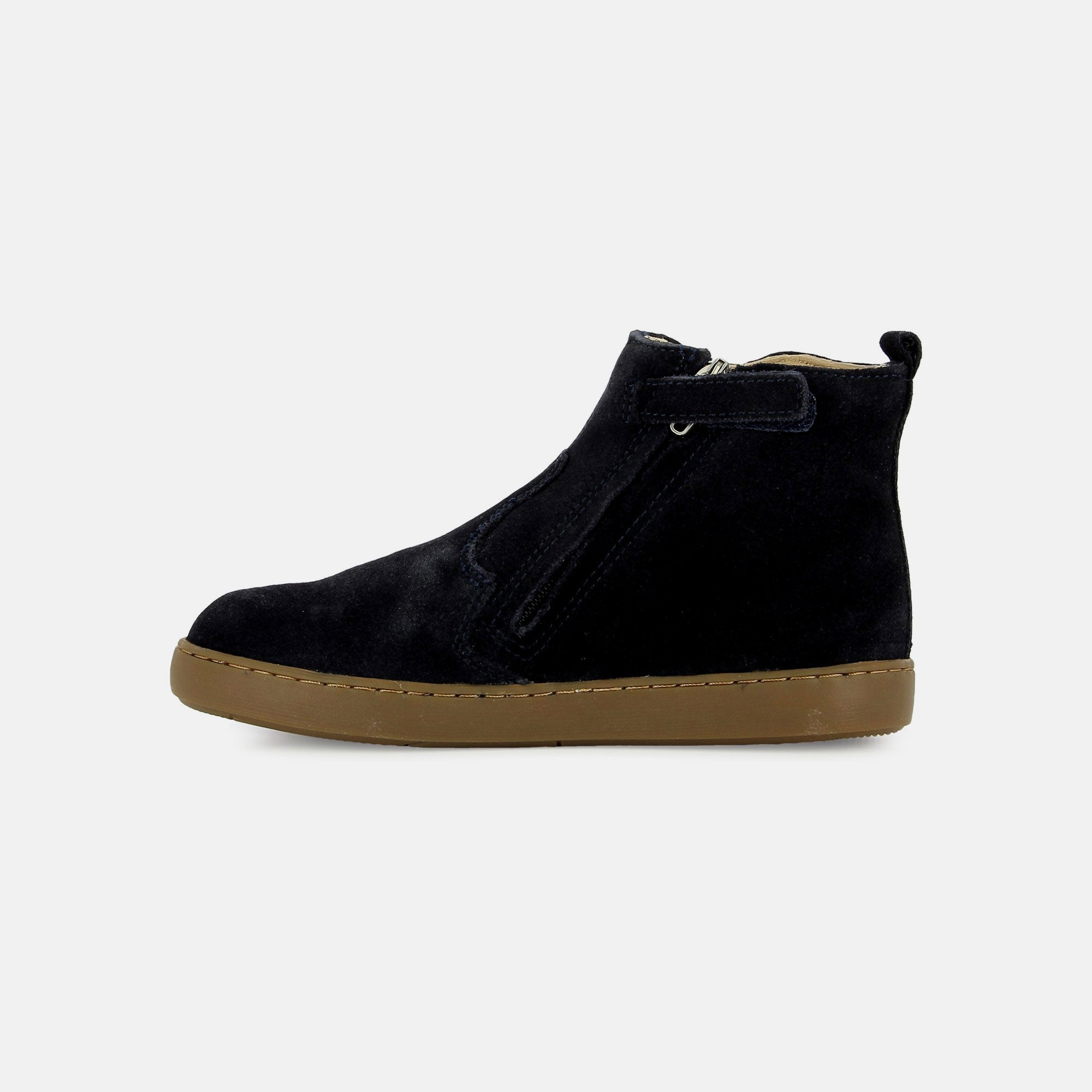 PLAY APPLE TUFF VELOURS OILY NAVY BOOTS & BOTTINES