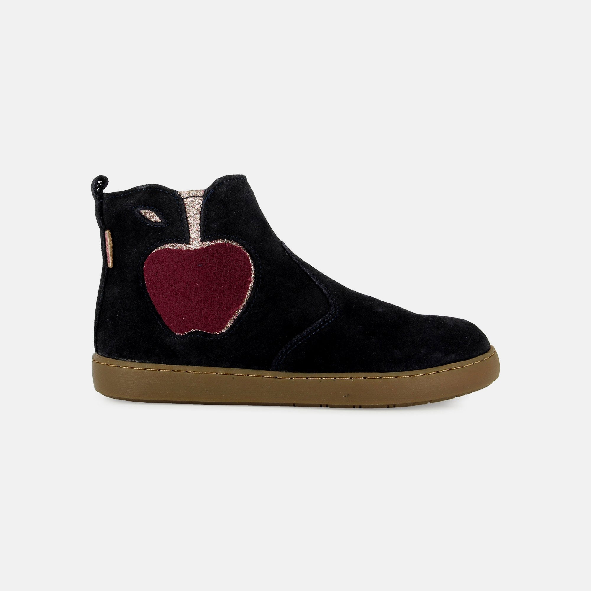 PLAY APPLE TUFF VELOURS OILY NAVY BOOTS & BOTTINES